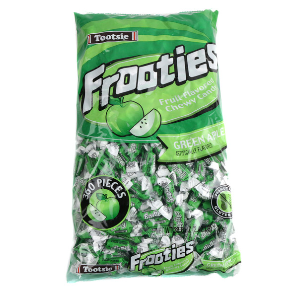 360 green apple Frooties, soft chewy candy for St. Patrick's Day, bulk.