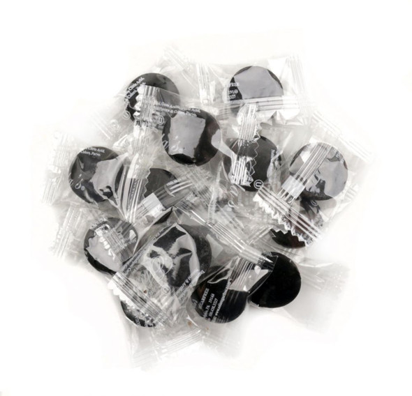 Eda's Sugar Free Chocolate Hard Candy, approx 80 brown individually wrapped pieces, rich creamy flavor, guilt-free.