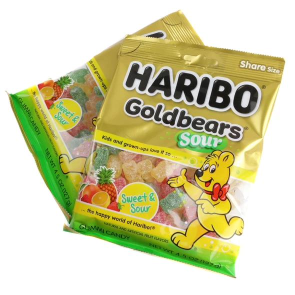 image of haribo sour candy gold bears gummy