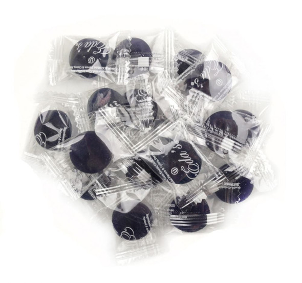 Eda's vibrant blue Blueberry Sugar Free Hard Candy, approximately 80 pieces per 1lb.