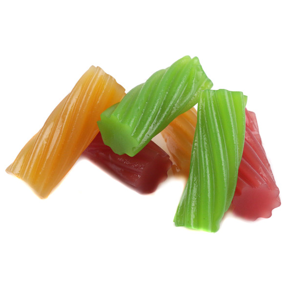 Darrell Lea Australian natural mixed flavor licorice. Soft, chewy, fruity, colorful pieces, approx. 60 per pound.