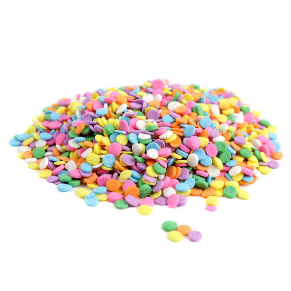 image of assorted pastel sequin sprinkles easter candy baking