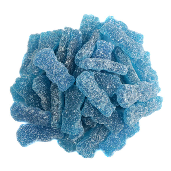 Blue Sour Patch Kids, 175 chewy blue raspberry sour candies per pound.