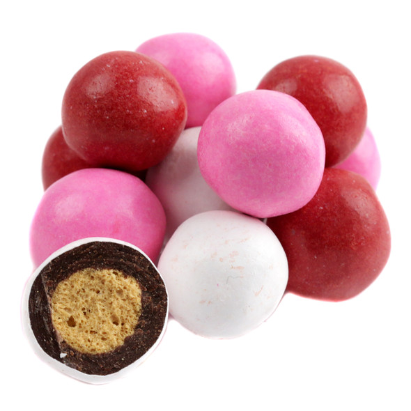image of valentine malt balls candy 