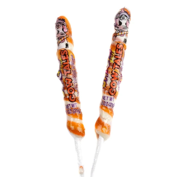 24 Cow Tales Caramel Vanilla Unicorn Pops, individually wrapped lollipops, whimsical unicorn candy.