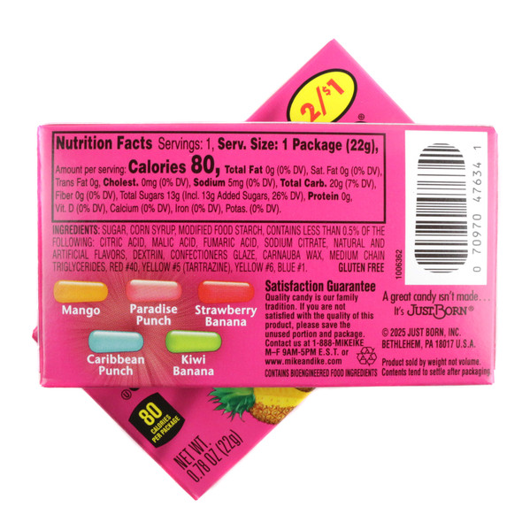 image of mike and ike tropical typhoon mulitpack candy pink