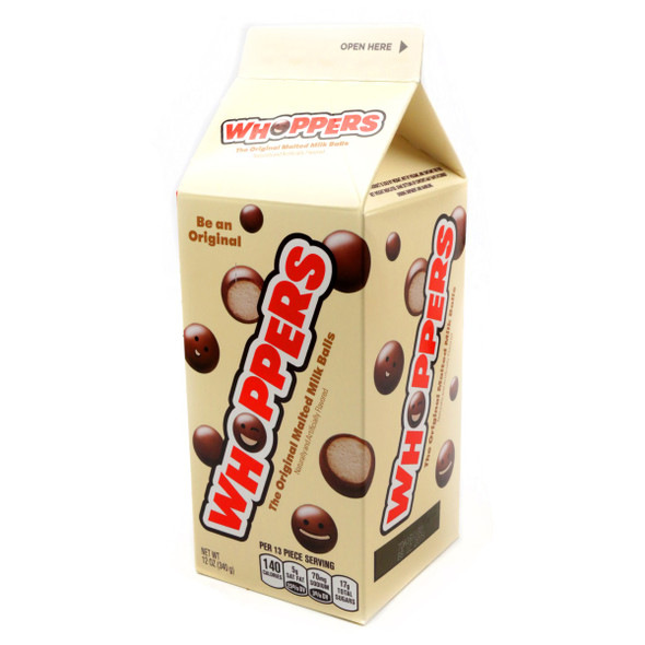 Hershey's Whopper Candy 3 pack, three 12oz brown cartons, crispy chocolate-coated malted milk balls.