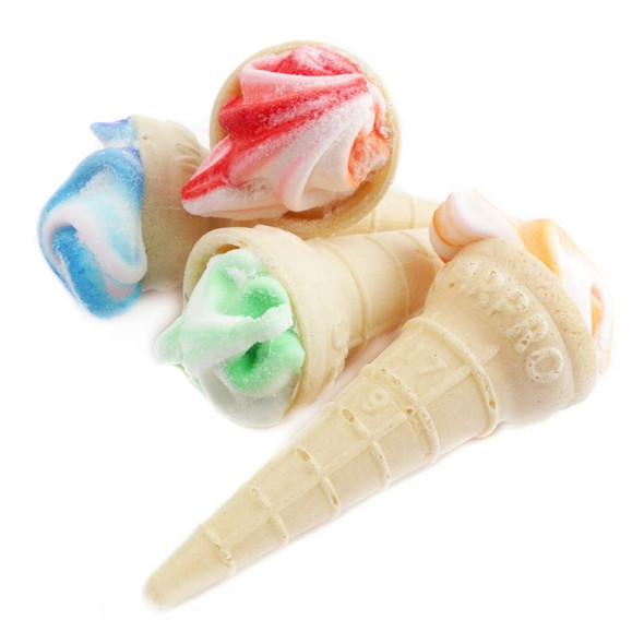 Marpro Yum Yum Marshmallow Ice Cream Cones, 12 piece, pastel, fluffy marshmallow, crunchy cones, individually wrapped.
