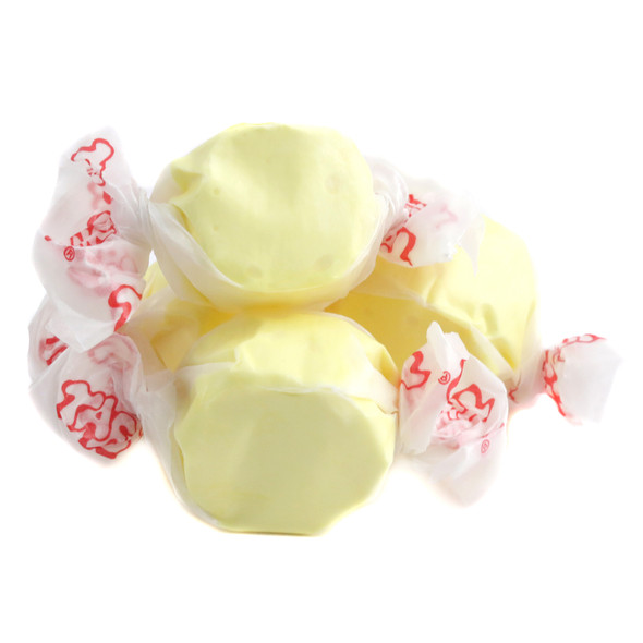 Taffy Town Salt Water Taffy Butter, 65 yellow, individually wrapped, creamy sweet and salty pieces per pound.