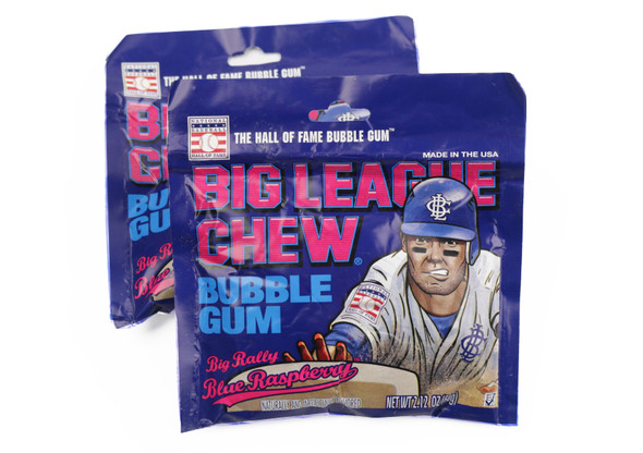 Big  League Chew Blue Raspberry  9 Packs 12 Count