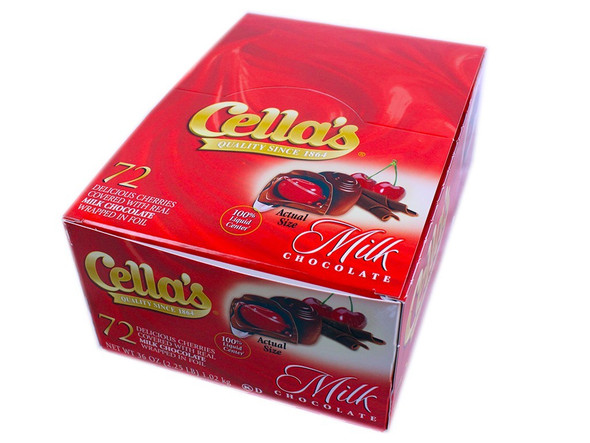 Cellas  Chocolate Covered Cherries 72 Piece 12 Count