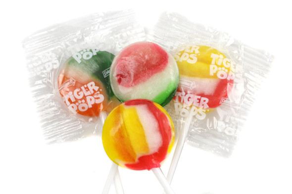 Tiger  Pops Lollipops 8 Packs 4.4 Lb