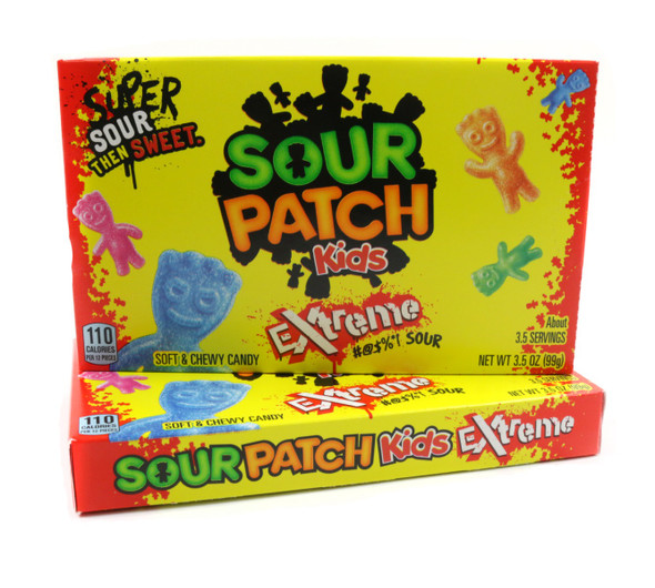 Sour  Patch Kids Extreme Theater Box 3.5oz 12 Pack