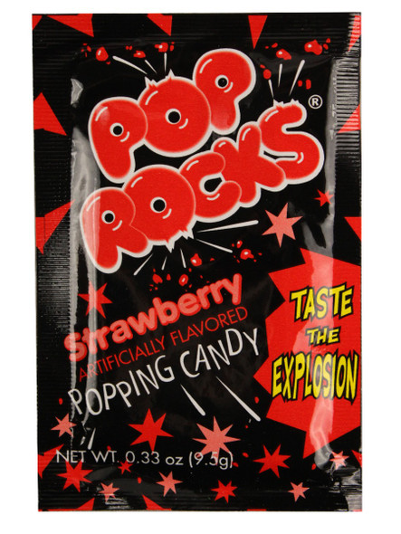 Pop  Rocks Strawberry .33oz 20 Packs 24 Count