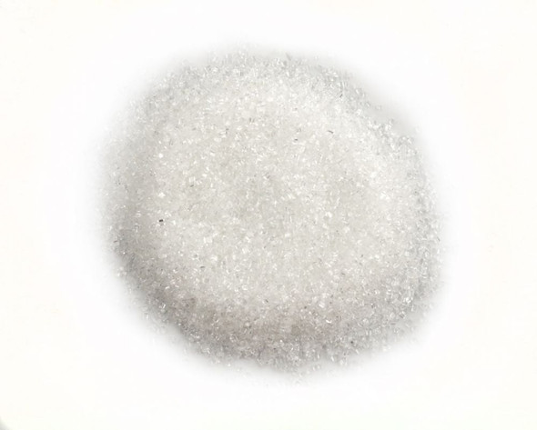 Pure white sanding sugar sprinkles, dye-free, for baking, decorating cakes, cookies, and desserts.