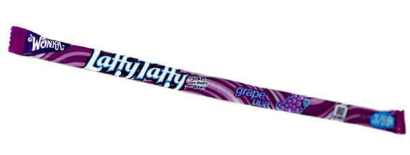 12 display boxes of purple grape Laffy Taffy Ropes, 24 ten inch ropes per box.