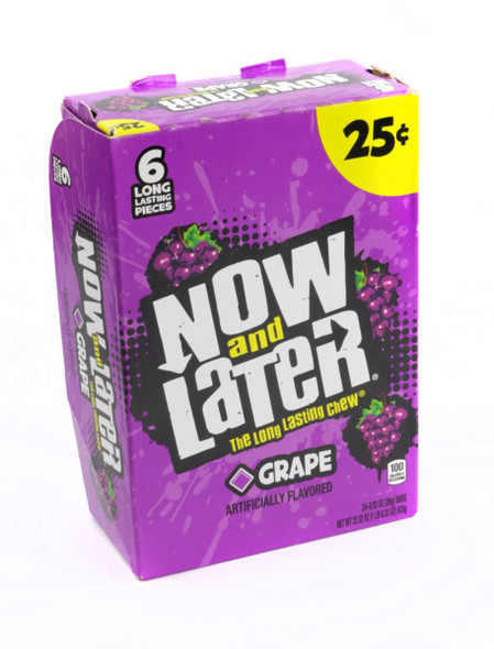 Now  and Later Grape 12 Packs 24 Count