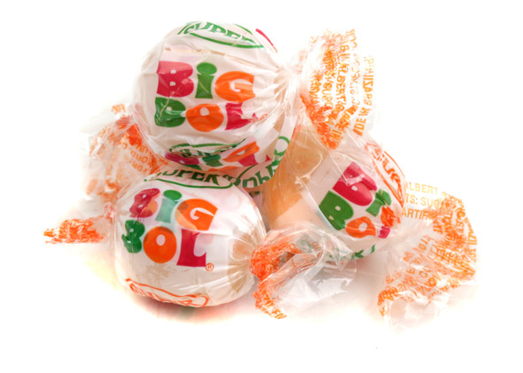 Big Bol Candy Gum, 48 individually wrapped candy shell bubble gum pieces per bag, 16 bags, 768 total pieces.
