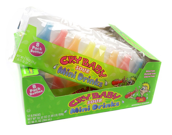 Cry  Baby Wax Bottles 12 Piece 6 Count