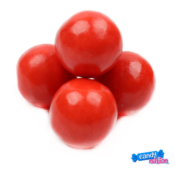 Bright red 1 inch cherry gumballs, 12 pounds for candy buffets, mason jars, apothecary containers.