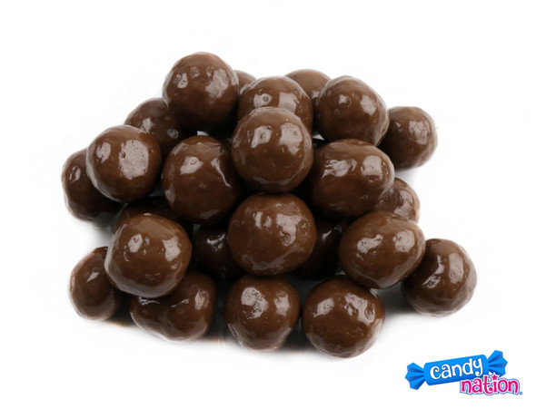 Milk Chocolate Brownie Bites, 10 LB case. Small round brown candies, creamy milk chocolate coating.