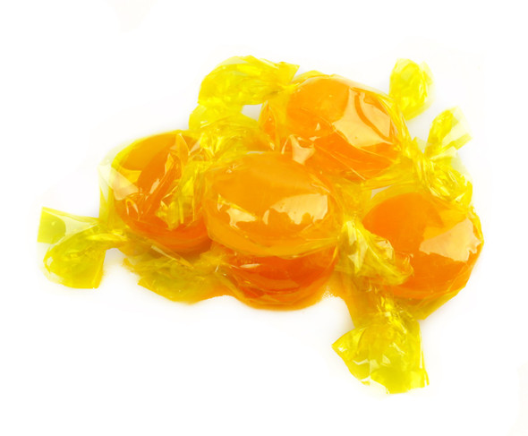 6lb 6 pack Butterscotch hard candies, individually wrapped in iconic yellow wrappers.