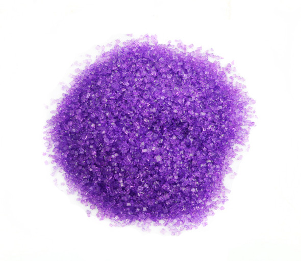 8lb box of lavender purple sanding sugar, perfect for baking desserts, cupcakes, and cookies.