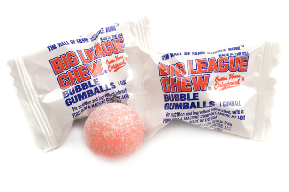 Big League Chew Team Bucket, 12 count. 80 individually wrapped Outta' Here Original gumballs for baseball.