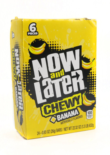 Now  and Later Chewy Banana 12 Packs 24 Count