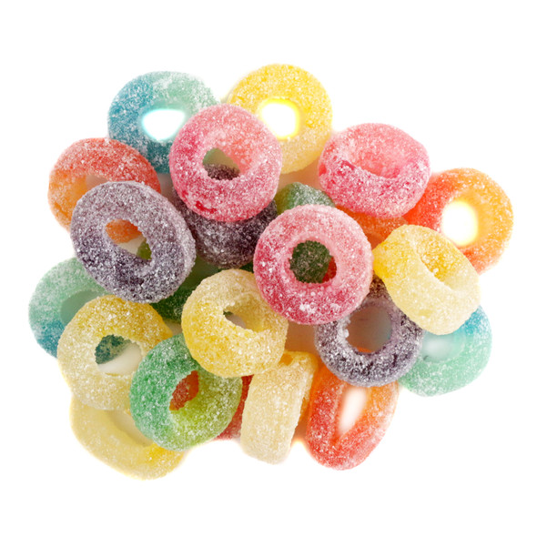 image of sour mini puckerings gummy candy albanese
