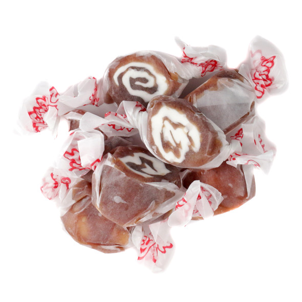 image of salt water taffy chocolate caramel sea salt taffy town beach candy wrapped