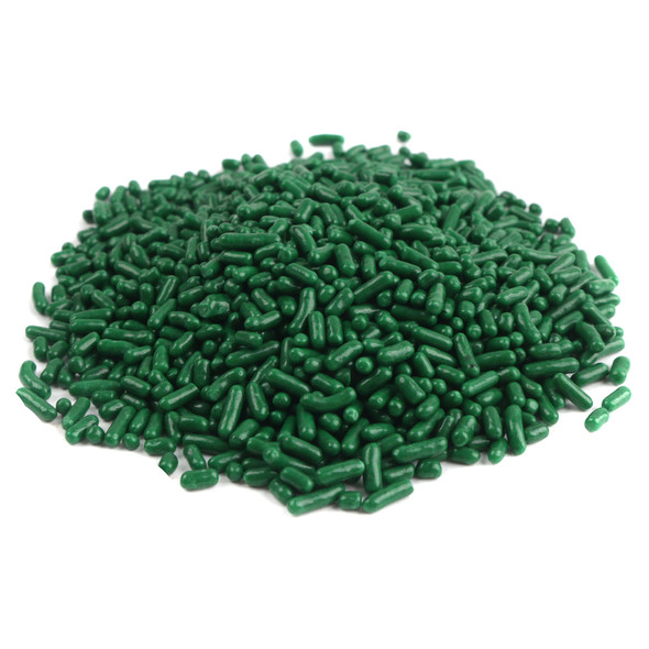 image of sprinkle decorettes green baking candy christmas st patricks day sprinkles
