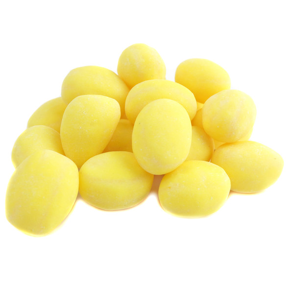 image of sanded lemon drop hard candy yellow