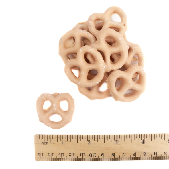 Maple pecan flavored yogurt candy measuring about 1 1/2 inches
