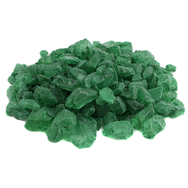 image of green rock candy crystals lime st patricks day non gmo dessert toppings bulk unwrapped mardi gras