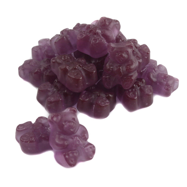 image of grape gummy bears candy