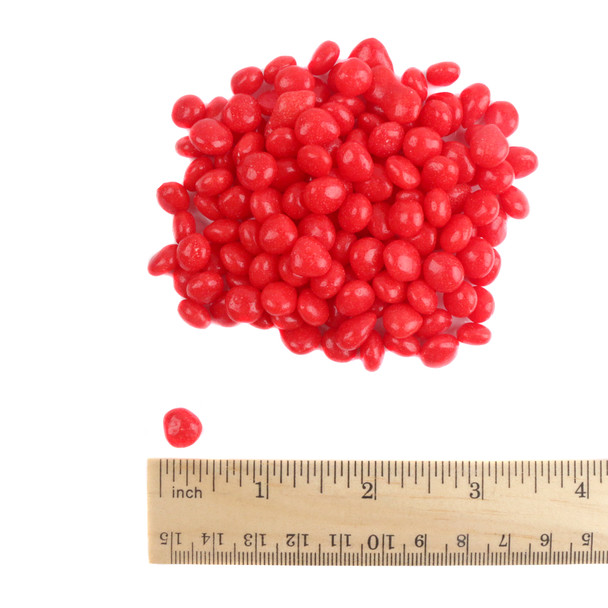 Brachs red cinnamon imperials, tiny spicy-sweet candy nuggets, approx. 1,100 per pound, for baking, decorating.