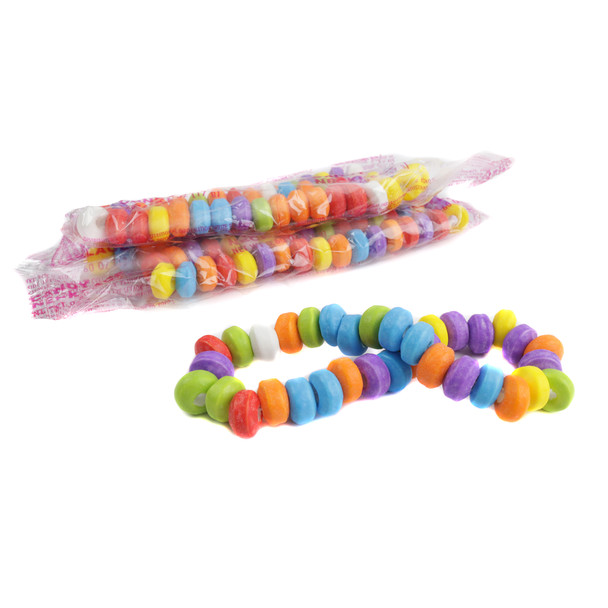 KoKos Candy Necklaces, individually wrapped, multicolor candy, approximately 25 pieces per pound.