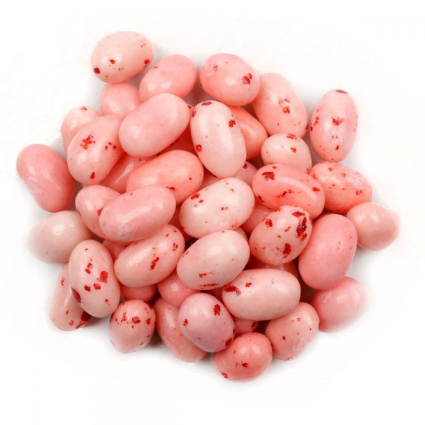 Jelly Belly Strawberry Cheesecake Jelly Beans, pink and red, sweet and creamy, approx. 400 pieces per pound.
