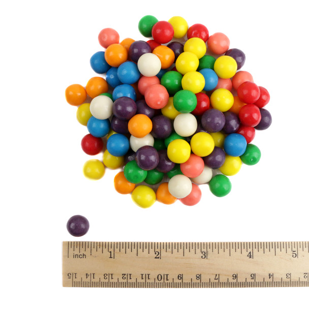 image of dubble bubble mini gumballs rainbow bulk candy