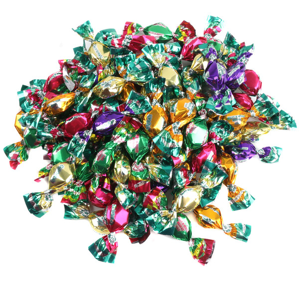 Glitterati Candy Fruit and Berry Medley, vibrant Italian fruit candies. Sweet, tangy, Non-GMO, 440 pieces per pound.