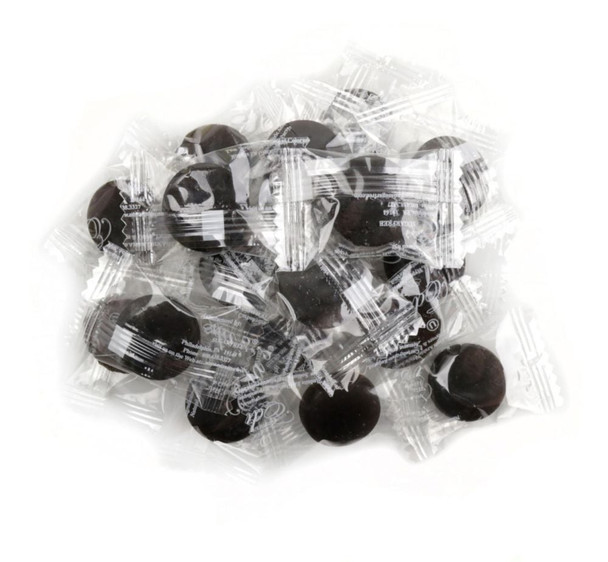 Eda's Coffee Sugar Free Hard Candy, 80 individually wrapped brown pieces per pound, USA made.