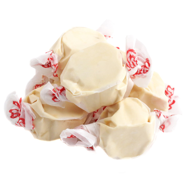 Golden, chewy Salt Water Taffy Honey, 65 pieces per pound, made with real honey by Taffy Town, USA.