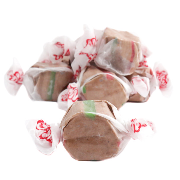 Brown Taffy Town Hot Chocolate Salt Water Taffy, approximately 65 pieces per pound.