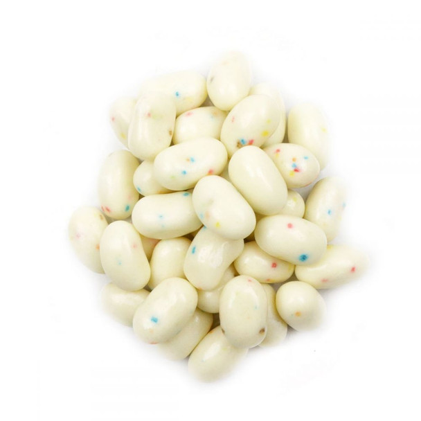 Jelly Belly Ice Cream Birthday Cake Jelly Beans, approximately 400 per pound, festive pastel oval candy with sprinkles.