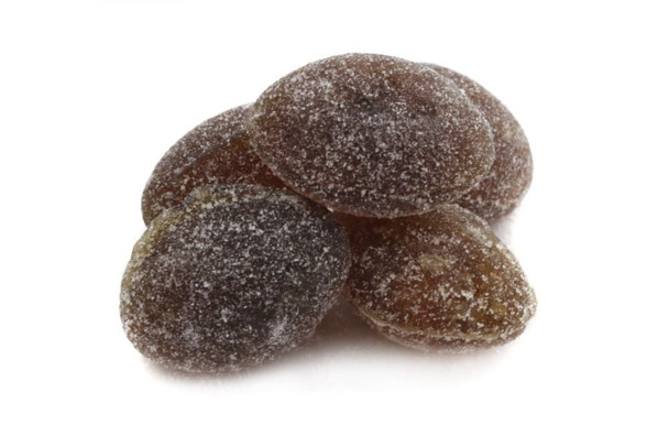 Brown Clay's Horehound Hard Candy. Bulk old fashioned hard candy, approx 75 pieces per pound, USA made.