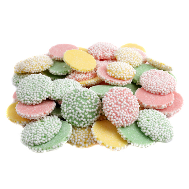 image of pastel smooth minty nonpareil mints candy chocolate