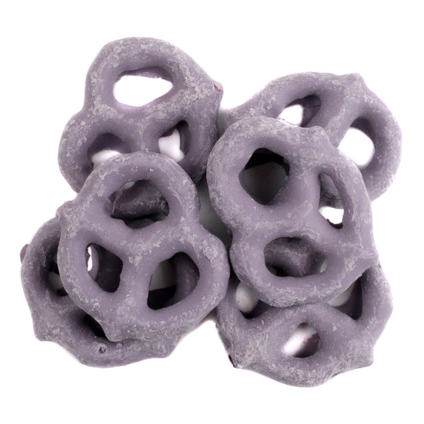 image of mini raspberry yogurt pretzels candy purple covered dessert toppings