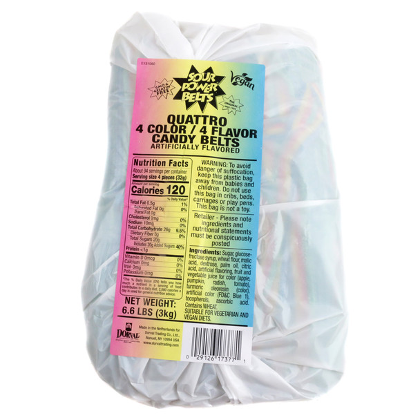 image of sour candy belts dorval bulk unwrapped rainbow