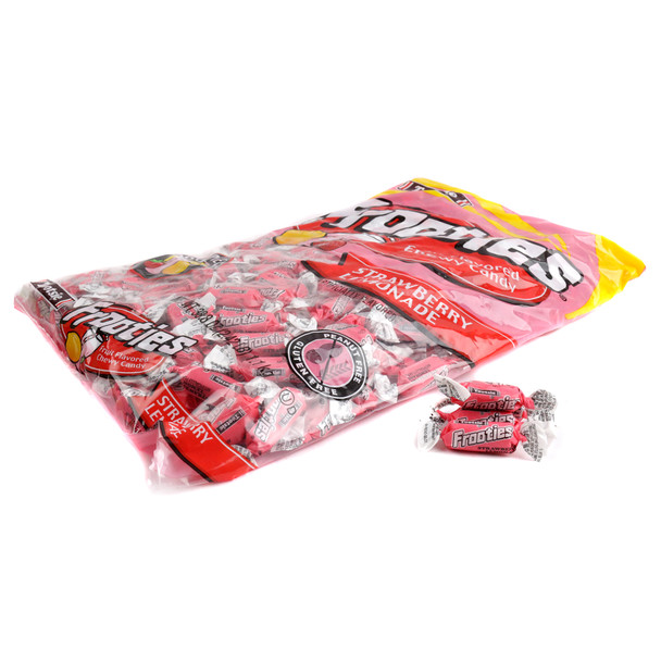 Strawberry Lemonade Frooties, 360 piece pink and yellow chewy candies.